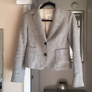 Banana republic cropped wool blazer coat